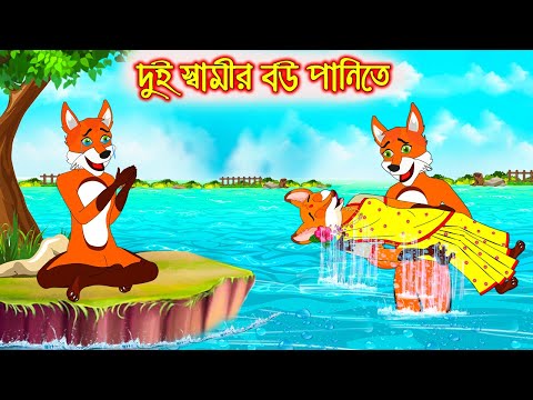 দুই স্বামীর বউ পানিতে | Dui Samir Bou Panite | Bangla Cartoon | Thakurmar Jhuli | Rupkothar Golpo