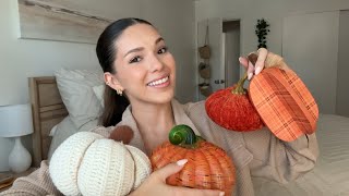 ASMR Fall Decor | over explaining, whispering, various sounds  