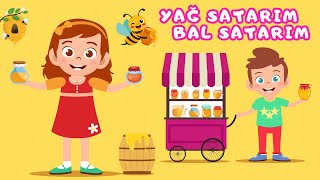 🐝 Yağ Satarım Bal Satarım 🍯 | Eğlenceli Çocuk Şarkısı ve Oyunu 🎶