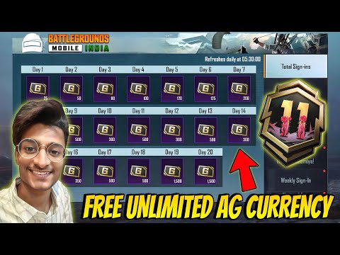 😍FREE 20000 AG CURRENCY IN BGMI & PUBG MOBILE - UNLIMITED FREE AG CURRENCY @ParasOfficialYT