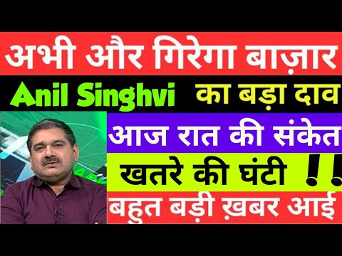 Anil Singhvi market prediction , stock market Crash, tomorrow market prediction