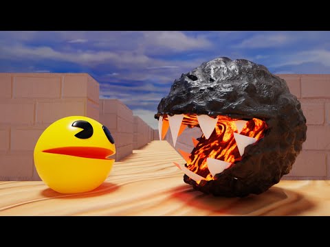 Pacman Vs Lava Monster (Level 10)