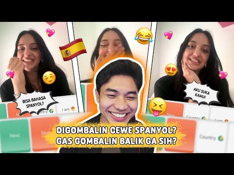 Ketika Tukang Gombal Di Gombal Balik Sama Cewe Spanyol WKWKWKWK  - Ome.TV Internasional