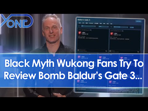 Black Myth Wukong fans try to review bomb Baldur's Gate 3 after Swen Vincke's Game Awards speech...