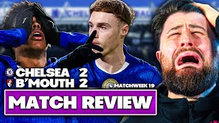1 LEAGUE WIN IN LAST 7 FOR CHELSEA! | PALMER UNHAPPY! | Chelsea 2-2 Bournemouth - Review