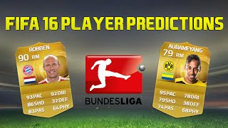 Fifa 16 Player Rating Preditictions Bundesliga - Drame
