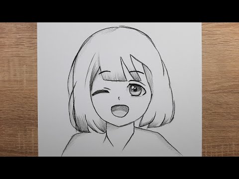 Kolay anime kız nasıl çizilir adım adım anime çizimi