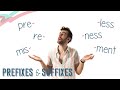 Exploring Prefixes and Suffixes in English