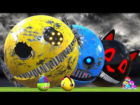 ROBOT PACMAN VS MONSTER PACMAN USE POKEMON NEW fun ADVENTURE PACMAN POKEMON v99