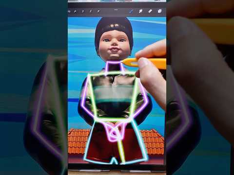 Drawing Squid Game Boy Doll!👦🖍️ #art #drawing
