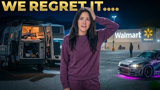 First Time Sleeping in a Walmart Parking Lot (Did NOT Go Well)