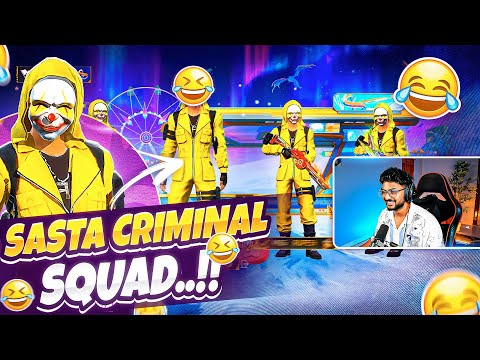 Sastha Golden Criminal Bundle Gameplay 😂🔥 - Free Fire Telugu - MBG ARMY