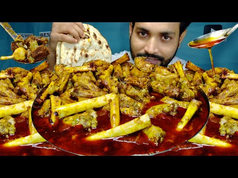 What 😯 5 Litter Oil Me Phir Se Bana, Mutton Curry Chicken Curry, Tandoori Roti Eating Mukbang Asmr