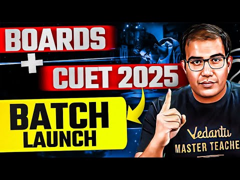 CBSE Class 12 Boards + CUET Crash Course Launch | Vinay Shur Sir