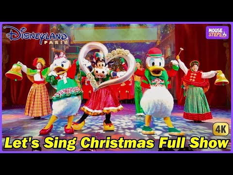 "Let’s Sing Christmas" at Disneyland Paris Full Show w/ Choir - Mickey, Minnie, Clarabelle, Goofy +