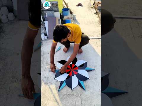 Tile Flower Design 👌#tiles #tilesdesign #youtubeshorts