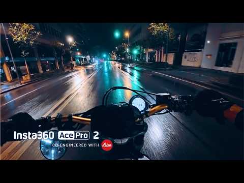 A Chill Night Ride Through a Storm in Malaga - POV with Insta360 Ace Pro 2