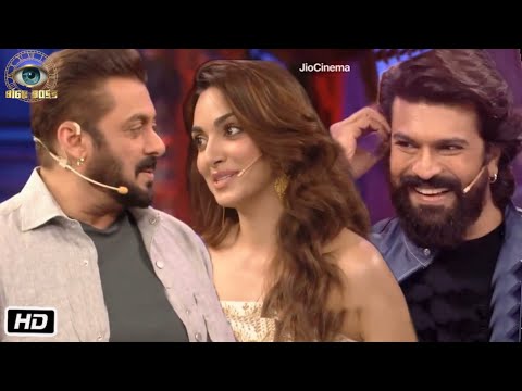 Ram Charan Kiara Advani Making Fun wid Salman Khan in Bigg Boss 18,Game Changer Promotion