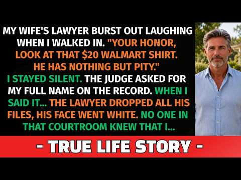 I Walked Into Court Wearing A $20 Shirt.My Wife's Lawyer Mocked Me. When I Said My Name -His Face...