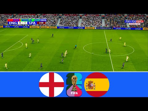 England vs Spain FIFA World Cup 2026 (USA) - Full Match All Goals - eFootball PES Gameplay