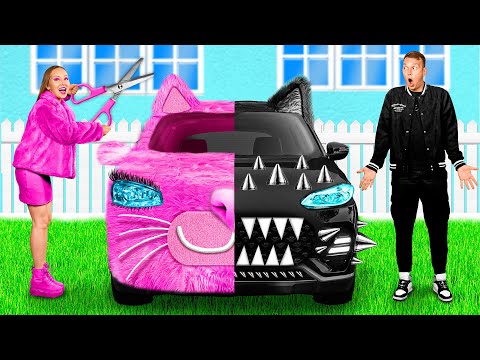 Pink Car vs Black Car Challenge | Funny Situations and Fails by Fun Challenge