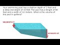 Calculating Pool Volume Concepts