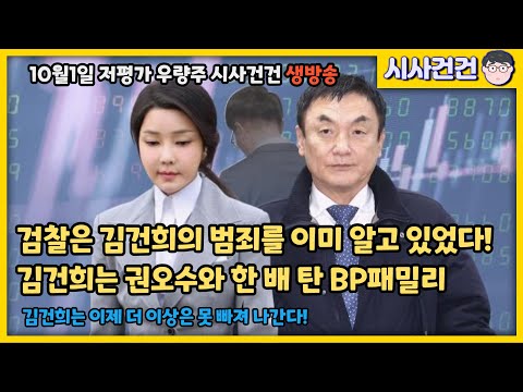 검찰은 이미 김건희의 범죄를 다 알고 있었다! 김건희는 권오수, 이종호와 BP패밀리