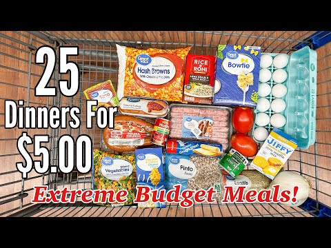 25 DINNERS FOR $5 | CHEAP MEAL IDEAS & WALMART GROCERY HAUL | TASTY & EASY RECIPES | JULIA PACHECO