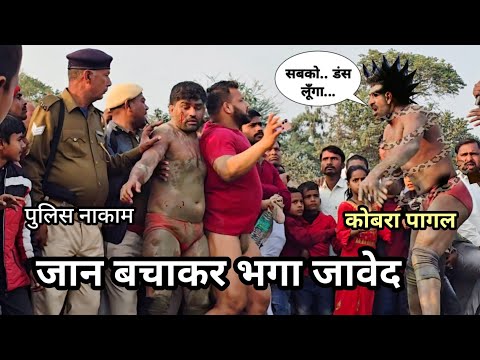 जावेद से लड़ने आया भूखा कोबरा डर गया जावेद और पुलिस/ javed pahalwan kusti #javed #phelwan