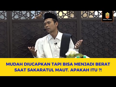 SAKARATUL MAUT ITU BERAT‼️APAKAH ADA HAL YANG BISA MERINGANKANNYA ?? | Ceramah Ustadz Abdul Somad