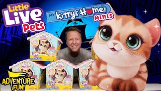 3 Little Live Pets My Kitty’s Home Minis! Build Home & Kitty Magically Arrives Toy Adventure Fun!