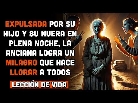 Expulsada por su hijo y su nuera en plena noche, la anciana logra un milagro que hace llorar a todos