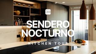 Cómo integrar tu cocina al salón con una isla moderna y encimera porcelánica.