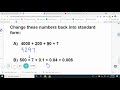 Converting Expanded Form to Standard Form