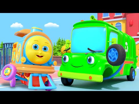Wheels On The Garbage Truck - Vehicle Rhymes & Kids Songs