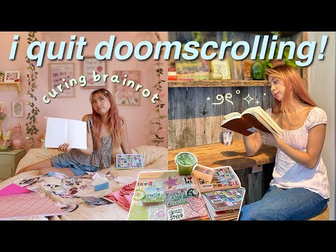 replacing doomscrolling with journaling for A WEEK *is this the cure to brainrot?*