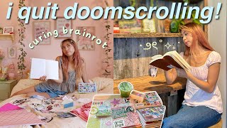 replacing doomscrolling with journaling for A WEEK *is this the cure to brainrot?*