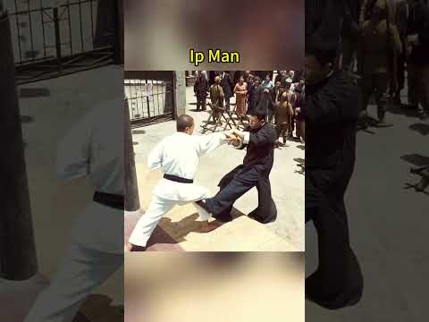 The shadow between Ip man and Japanese experts#movie #kungfu #ipman #fight