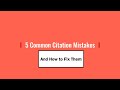 Citation Practices and Guidelines