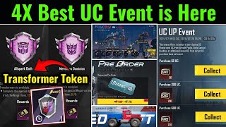 4X UC UP 🚨 Event | BGMI X-Transformer Prize Path Free Coin | Get 300 Free Lucky Coin