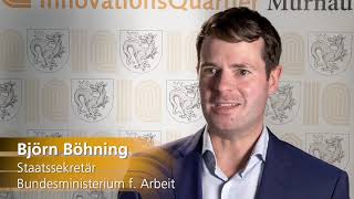 Besuch des Staatssekretärs Björn Böhning im IQ Murnau