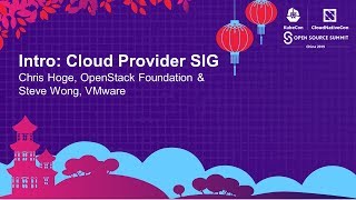 Intro: Cloud Provider SIG