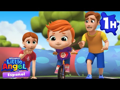 Nico aprende a usar la Bicicleta🚴‍♂️| Caricaturas | Canciones Infantiles🎵| Little Angel Español