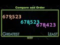 Comparing and Ordering Whole Numbers