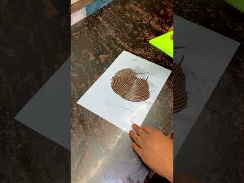 Patta Garnsih Easy है बनना Decorating with cake #ytviral #garnish #chocolate #cakeartist #ytshort