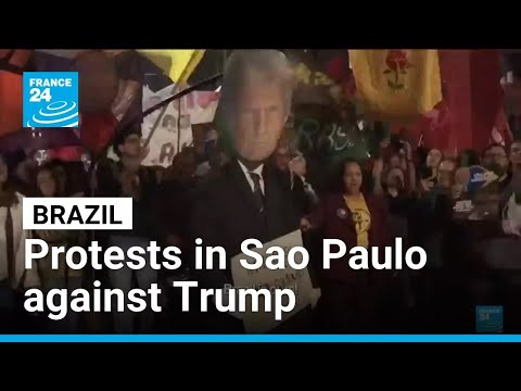 YouTube video thumbnail: 'Brazil is Ours!': Protests in Sao Paulo After Trump Threatens 50% Levy