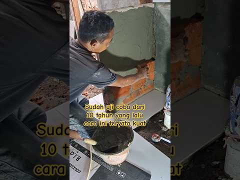 cara pasang geranit tiang meja dapur  #tricks #construction