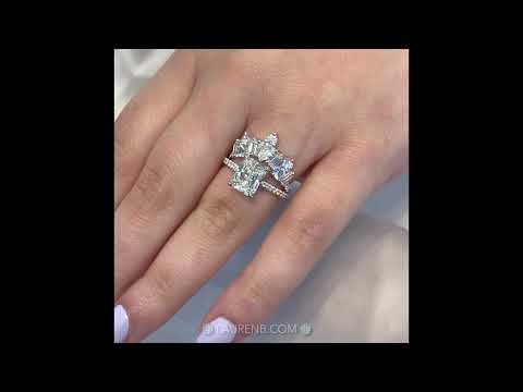 Diamond and Aquamarine Tiara Band