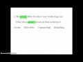 Understanding Synonyms and Context Clues
