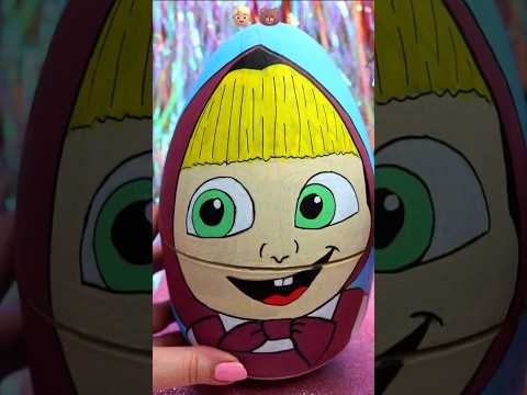 ASMR UNBOXING Masha and the Bear Nesting Eggs Review ❤️#shorts #asmr #masha #trending #viral #egg